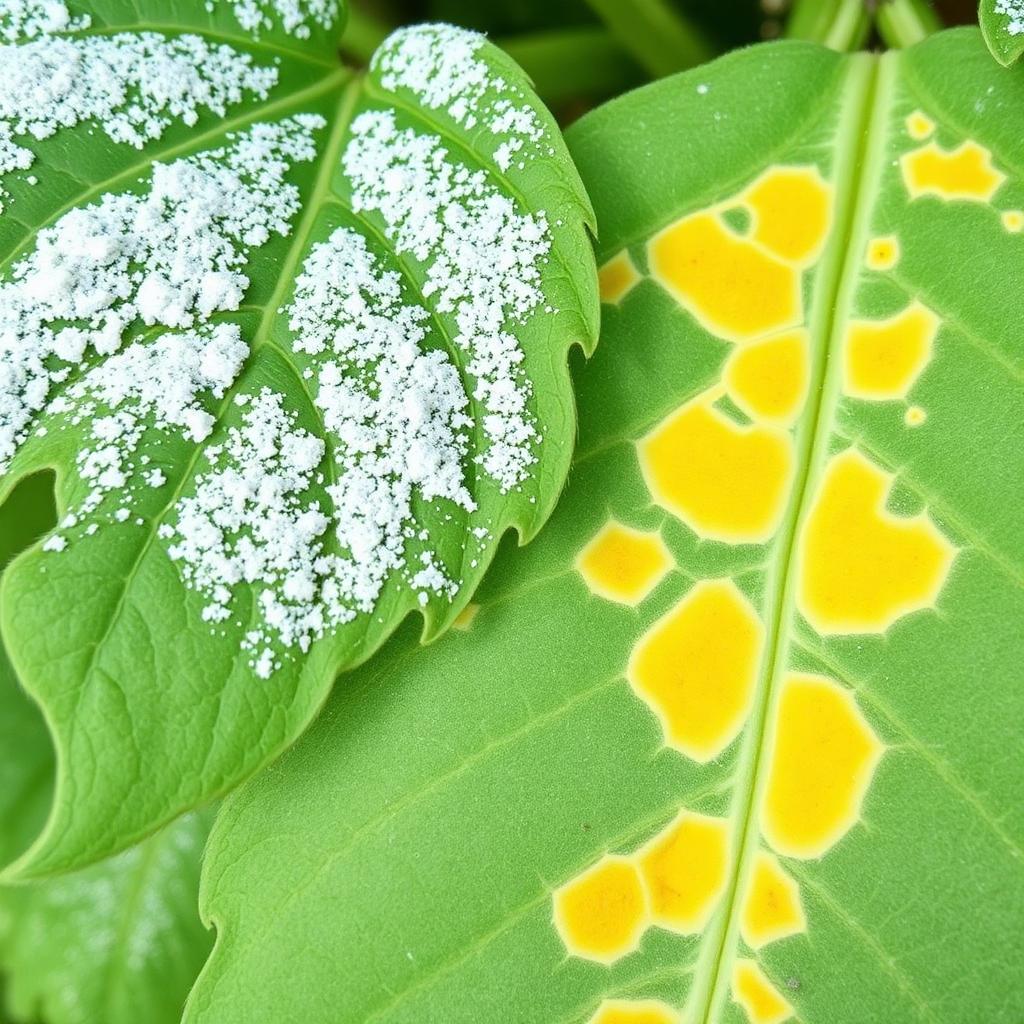 Common cucurbits pest and disease symptoms