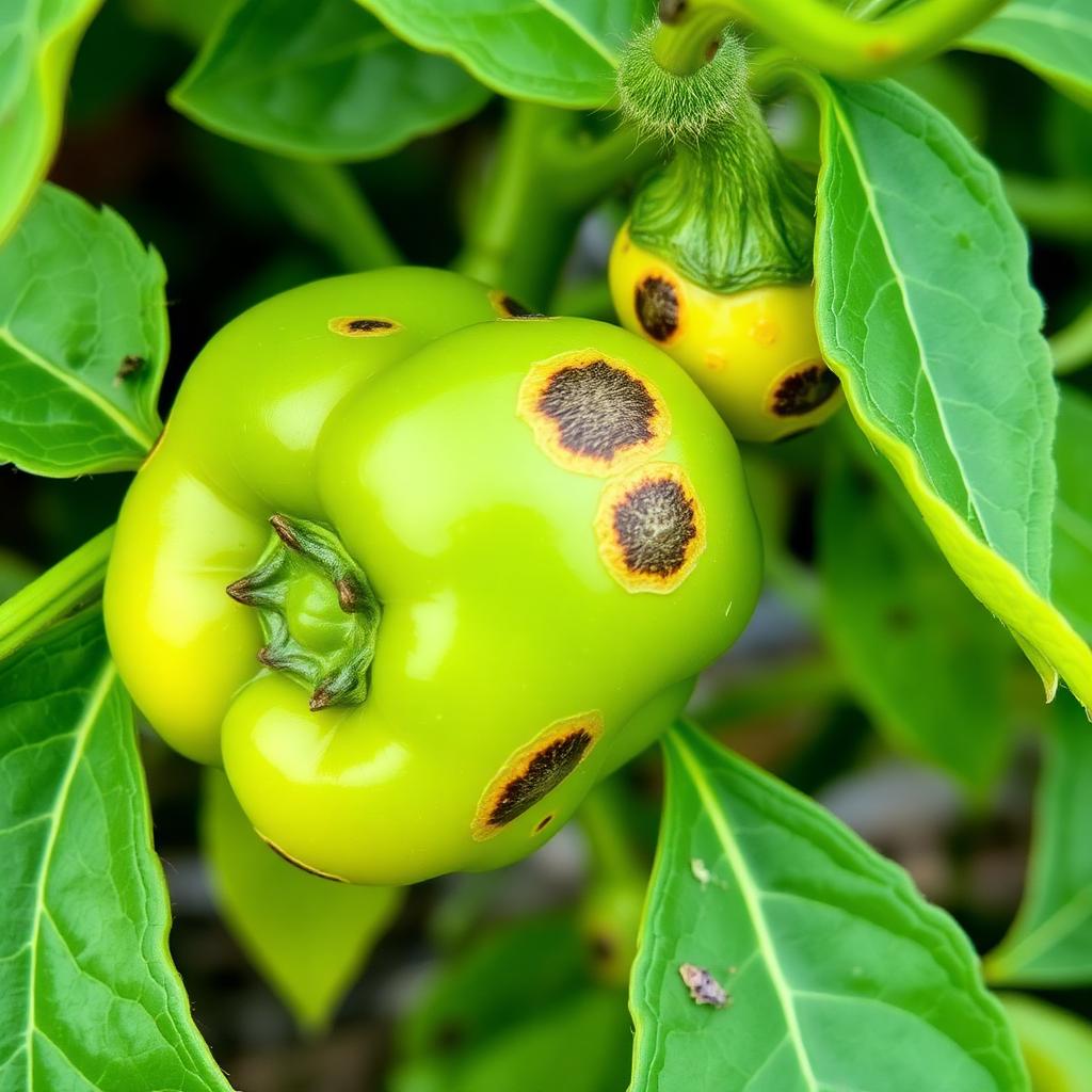 Common pepper pest and disease symptoms